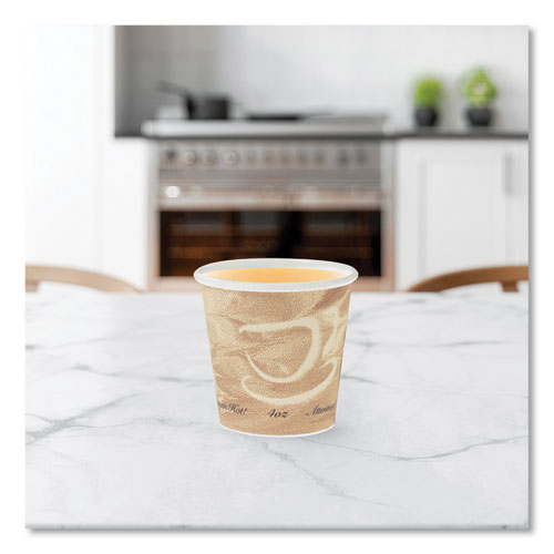 Picture of Single Sided Poly Paper Hot Cups, 4 oz, Mistique Design, 1,000/Carton