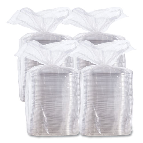 Picture of PresentaBowls Pro Clear Square Lids for 24-32 oz Bowls, 8.5 x 8.5 x 0.5, Clear, Plastic, 63/Bag, 4 Bags/Carton