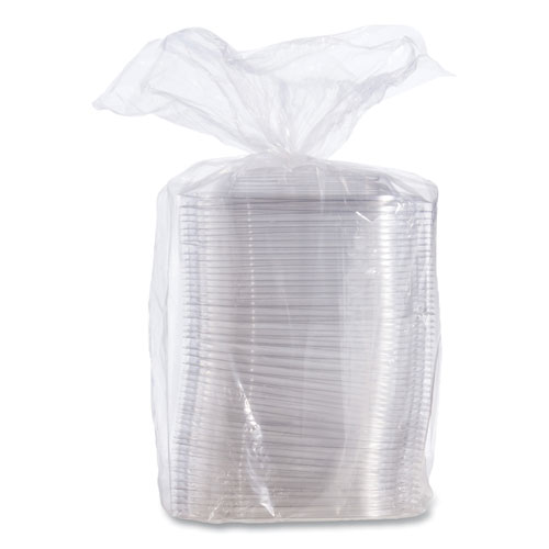 Picture of PresentaBowls Pro Clear Square Lids for 24-32 oz Bowls, 8.5 x 8.5 x 0.5, Clear, Plastic, 63/Bag, 4 Bags/Carton