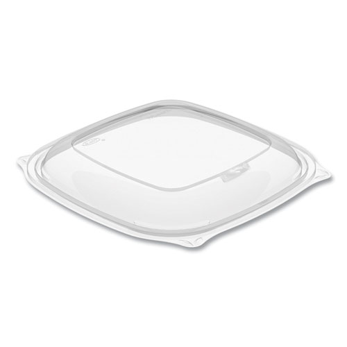 Picture of PresentaBowls Pro Clear Square Bowl Lids, Large Vented Square, 8.5 x 8.5 x 1, Clear, Plastic, 63/Bag, 4 Bags/Carton