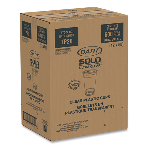 Picture of Ultra Clear Cups, 20 oz, 50/Bag, 12 Bags/Carton