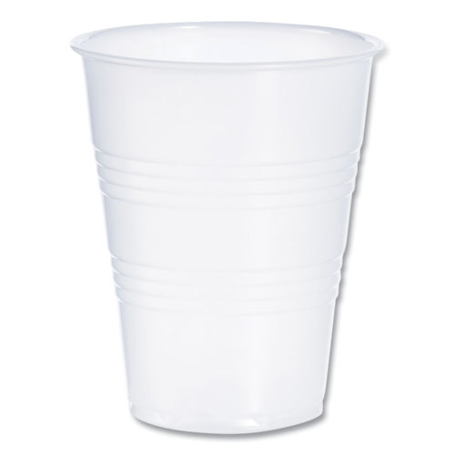 Picture of High-Impact Polystyrene Cold Cups, 9 oz, Translucent, 100 Cups/Sleeve, 25 Sleeves/Carton