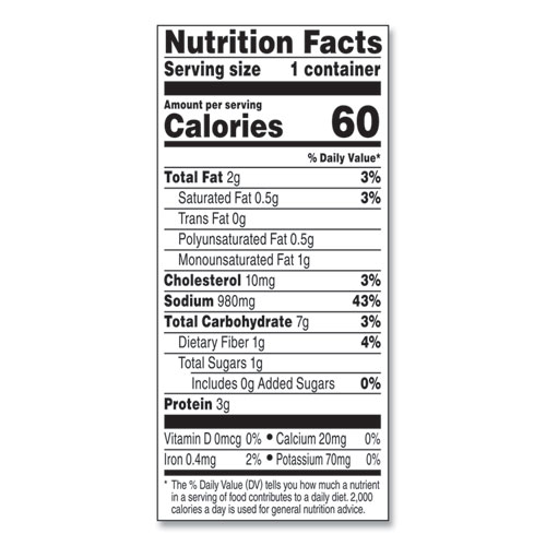 Picture of Soup On The Go Chicken with Mini Noodles, 10.75 oz Cup, 8/Carton