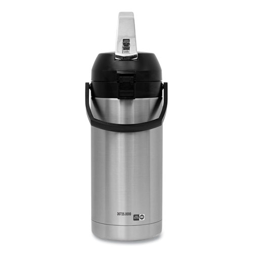 Picture of Lever Action Airpot, 128 oz, Silver/Black