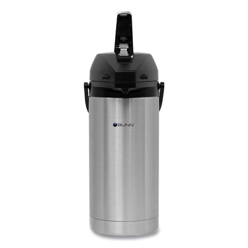 Picture of Lever Action Airpot, 128 oz, Silver/Black