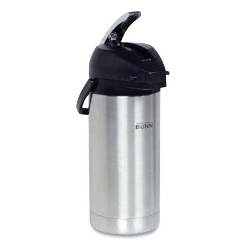 Picture of Lever Action Airpot, 128 oz, Silver/Black