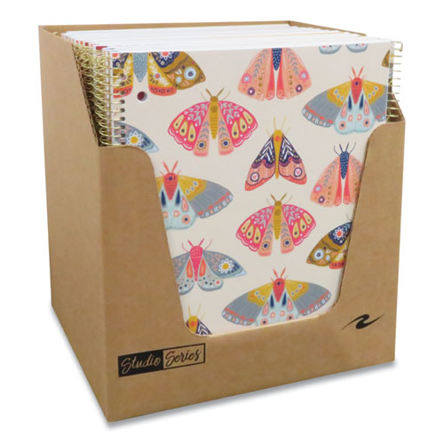 Picture of Studio Series Notebook, 1-Subject, Medium/College Rule, Assorted Cover Colors, (70) 11" x 9" Sheets, 24/Carton
