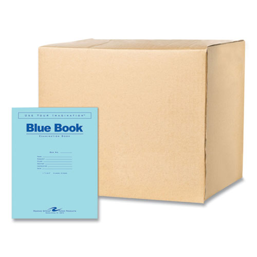 Picture of Examination Blue Book, Wide/Legal Rule, Blue Cover, (8) 11 x 8.5 Sheets, 500/Carton