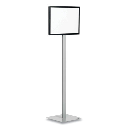 Picture of Info Basic Floor Stand, 55.31" Tall, Black Stand, 11 x 17 Face