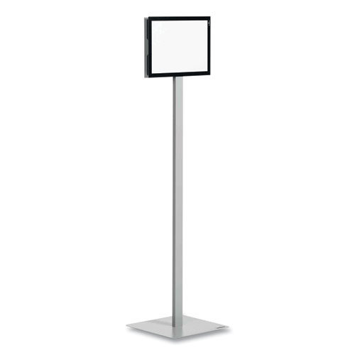 Picture of Info Stand Basic Floor Stand, 51.57" Tall, Black Stand, 8.5 x 11 Face