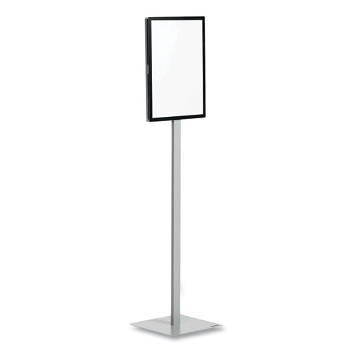 Picture of Info Basic Floor Stand, 55.31" Tall, Black Stand, 11 x 17 Face