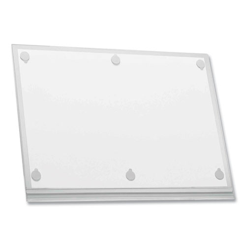 Picture of Self-Adhesive Water-Resistant Sign Holder, 11 x 17, Clear Frame, 5/Pack