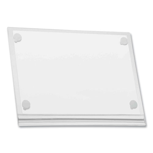 Picture of Self-Adhesive Water-Resistant Sign Holder, 8.5 x 11, Clear Frame, 5/Pack