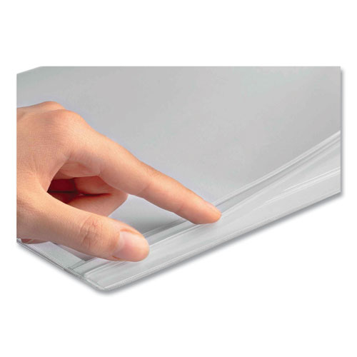 Picture of Self-Adhesive Water-Resistant Sign Holder, 8.5 x 11, Clear Frame, 5/Pack