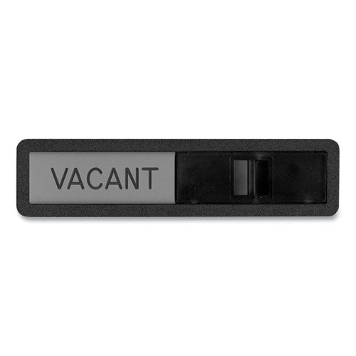 Picture of Vacant/In Use Sign, In-Use; Vacant, 2.5 x 10.5, Black/Silver