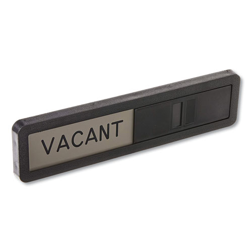 Picture of Vacant/In Use Sign, In-Use; Vacant, 2.5 x 10.5, Black/Silver