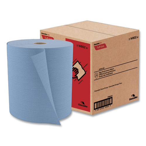 Picture of Tuff-Job Spunlace Towels, Jumbo Roll, 12 x 13, Blue, 475/Roll