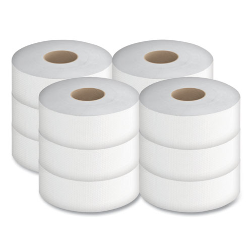 Picture of Select Jumbo Bath Tissue, Septic Safe, 2-Ply, White, 3.3" x 1,000 ft, 12 Rolls/Carton