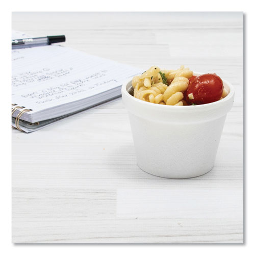 Picture of Bowl Containers, 4 oz, White, Foam, 1,000/Carton