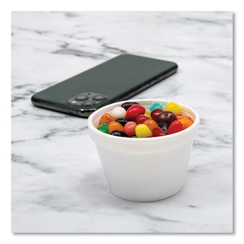 Picture of Bowl Containers, 4 oz, White, Foam, 1,000/Carton