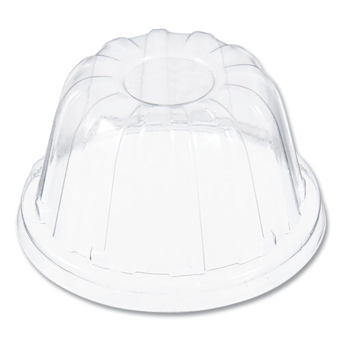 Picture of D-T Sundae/Cold Cup Lids, Fits 6, 8, 12 oz Foam Cups, Clear, 50/Pack, 20 Packs/Carton