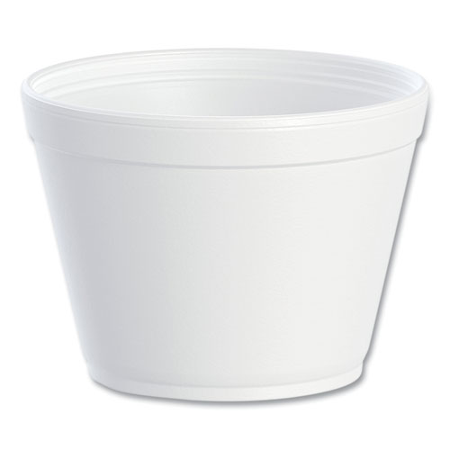 Picture of Foam Containers, Extra Squat, 16 oz, White, 25/Bag, 20 Bags/Carton