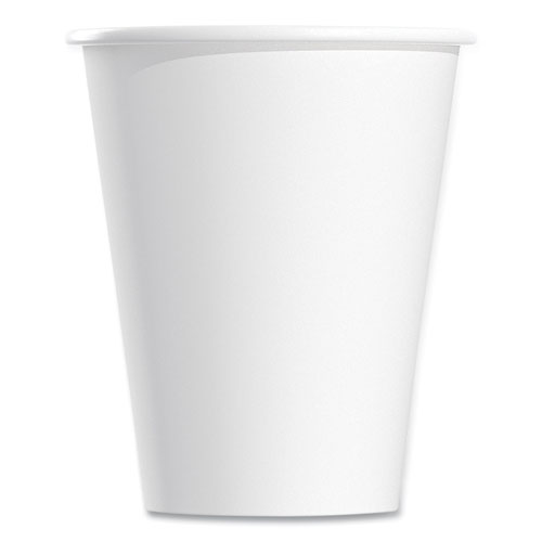 Picture of Single-Sided Poly Paper Hot Cups, 8 oz, White, 50/Bag, 20 Bags/Carton