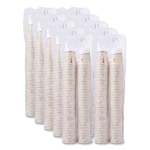 Picture of Trophy Plus Dual Temperature Insulated Cups in Symphony Design, 8 oz, Beige, 100/Pack