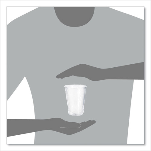 Picture of Ultra Clear PETE Cold Cups, Individually Wrapped, 10 oz, 25/Sleeve, 20 Sleeves/Carton