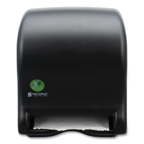 Picture of Ecological Green Towel Dispenser, 9.1 x 14.4 x 11.8, Black