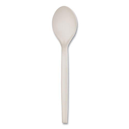 Picture of EcoSense Renewable Plant Starch Cutlery, Spoon, 7", 50/Pack, 20 Packs/Carton