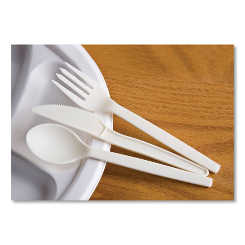 Picture of EcoSense Renewable Plant Starch Cutlery, Spoon, 7", 50/Pack, 20 Packs/Carton