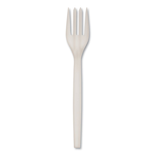 Picture of EcoSense Renewable Plant Starch Cutlery, Fork, 7", 50/Pack, 20 Packs/Carton