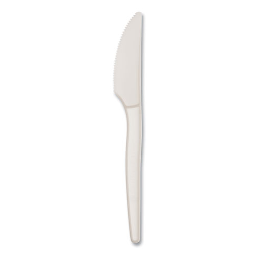 Picture of EcoSense Renewable Plant Starch Cutlery, Knife, 7", 50/Pack, 20 Packs/Carton