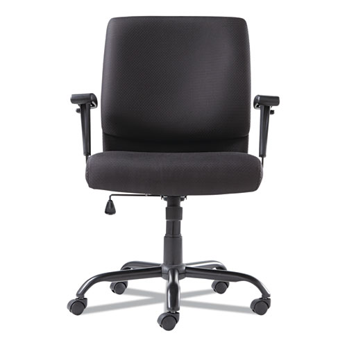 Picture of Big/Tall Swivel/Tilt Mid-Back Chair, Supports Up to 450 lb, 19.29" to 23.22" Seat Height, Black