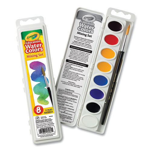 Picture of Watercolor Mixing Set, 7 Assorted Colors, Palette Tray