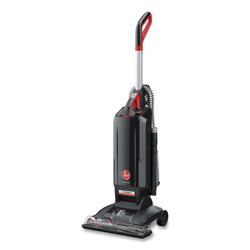 Picture of Task Vac Hard Bag Lightweight Upright Vacuum, 14" Cleaning Path, Black