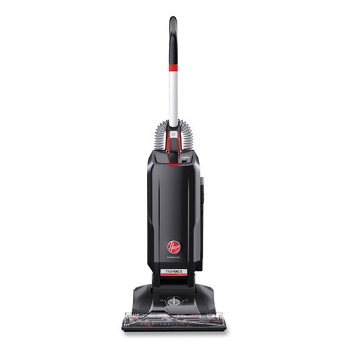 Picture of Task Vac Hard Bag Lightweight Upright Vacuum, 14" Cleaning Path, Black