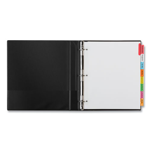 Picture of Insertable Big Tab Dividers, 8-Tab, 11.13 x 9.25, White, Assorted Tabs, 1 Set