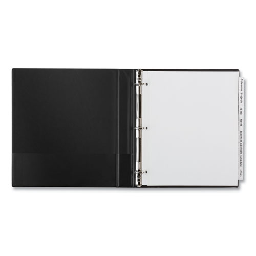 Picture of Insertable Big Tab Dividers, 8-Tab, 11.13 x 9.25, White, Clear Tabs, 1 Set