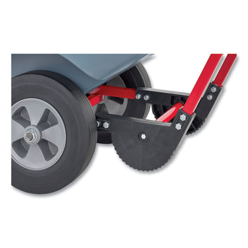 Picture of BRUTE DURATILT Frame Tilt Truck, Standard Duty, 1 cu yd, 1,200 lb Capacity, Rotomolded Resin/Leakproof Polyethylene, Gray