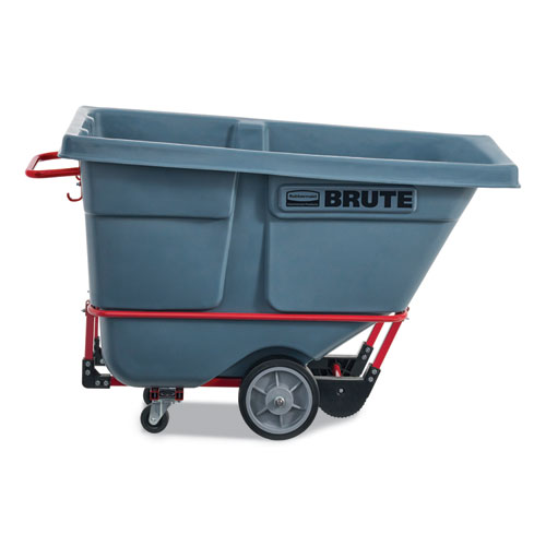 Picture of BRUTE DURATILT Frame Tilt Truck, Heavy Duty, 0.5 cu yd, 1,400 lb Capacity, Rotomolded Resin/Leakproof Polyethylene, Gray