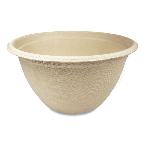 Picture of Fiber Bowls, 12 oz, 4.5" dia x 2.5" h, Natural, Paper, 500/Carton