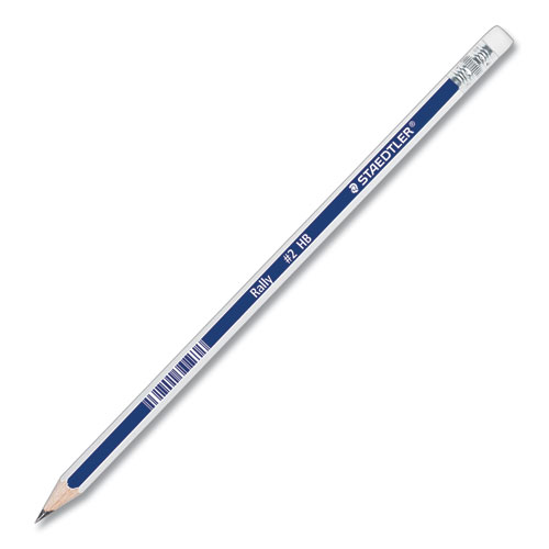 Picture of Woodcase Pencil, HB #2, Black Lead, Blue/White Barrel, 12/Pack