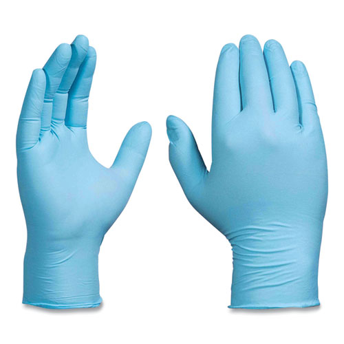 Picture of Industrial Nitrile Gloves, Powder-Free, 5 mil, Blue, X-Large, 100 Gloves/Box, 10 Boxes/Carton