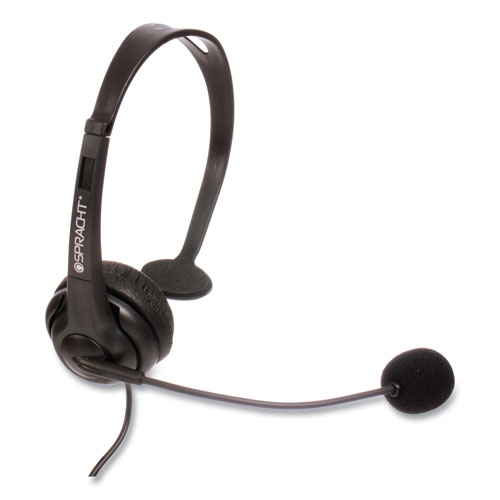 Picture of ZuM ZuM350M Monaural Over The Head Headset, Black