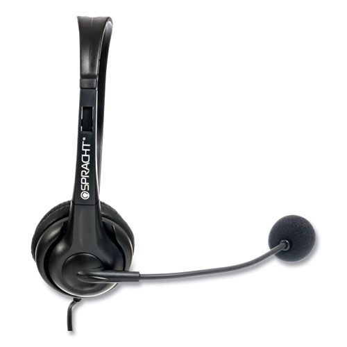 Picture of ZuM ZuM350M Monaural Over The Head Headset, Black