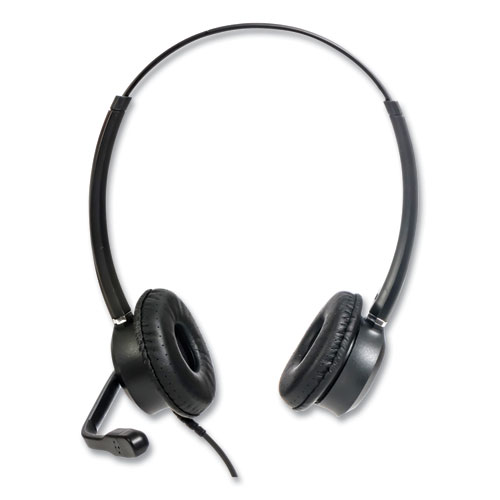 Picture of ZuM ZuMRJ9B Binaural Over The Head Headset, Black