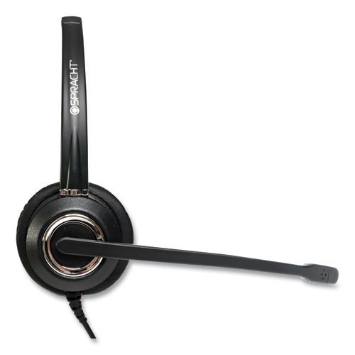 Picture of ZuM ZuMRJ9M Monaural Over The Head Headset, Black