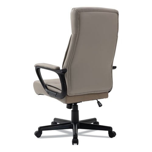 Picture of Alera Oxnam Series High-Back Task Chair, Supports Up to 275 lbs, 17.56" to 21.38" Seat Height, Tan Seat/Back, Black Base